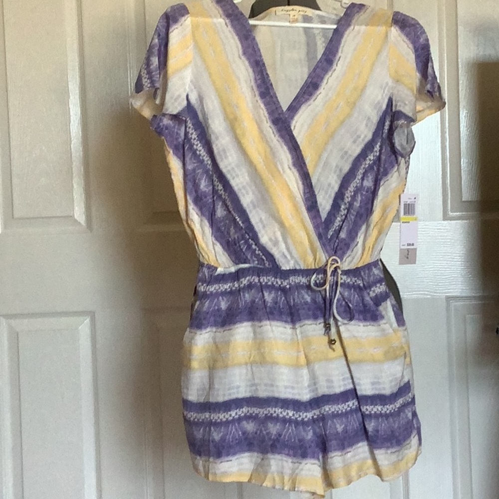 Kingston Grey purple and yellow women romper